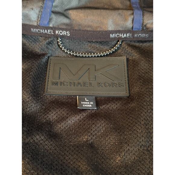 Michael Kors Reflective Sport Coat with Hood in Charcoal Size Large Mens Jacket - Picture 11 of 11